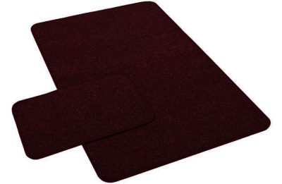 York Twist Runner and Doormat - Wine.